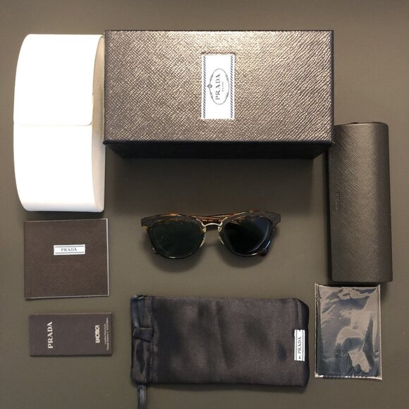 Prada PR 26SV Medium Havana/Black Eyeglass Frames – Prescription Ready - Picture 10 of 14